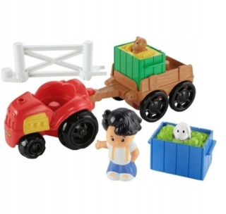 Málo ľudí Traktor s Fisher Price Trailer Cena