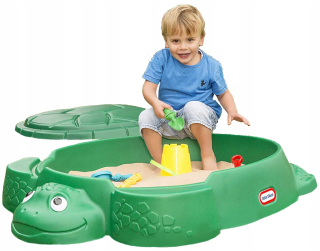 Detské pieskovisko - Little Tikes SANDBOX TURTLE Uzatvorené veko 2v1