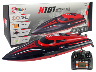 Čln diaľkovo ovládaný motorový čln H101 červený 1:4