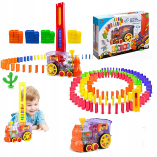 Lokomotíva vlak Domino - puzzle s oblečením