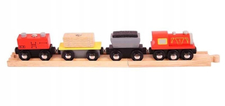 Lokomotíva s vozy do fronty Bigjigs Rail