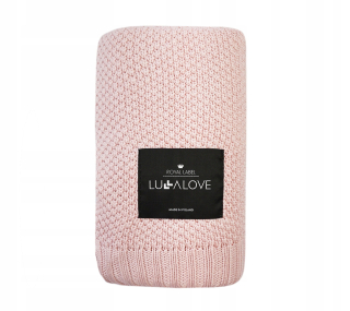 Prikrývka, prehozy na posteľ - Lullalove bambusové prikrývky makaróny ružové