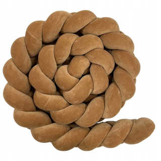 Chránič do detskej postielky - Lulumi COT Protector Carame Braid
