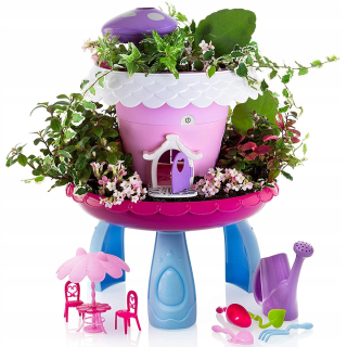 Mágia Cottage Fairy Garden Kultúrnymi rastlinami DIY