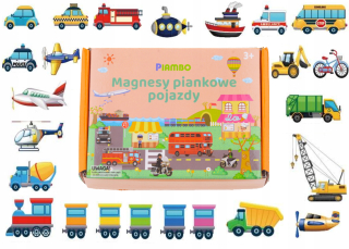 Magnetka pre deti - Magnety pre vozidlá chladničky pre deti vzdelávacie súpravy