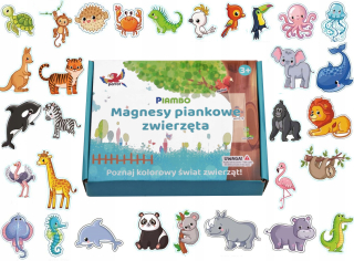 Magnetka pre deti - Magnety pre zvieratá chladničky pre deti vzdelávacie set darček 30 kusov