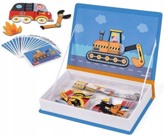 Magnetibook Janod Vozidlá Magnetibook