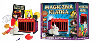 Malý kúzelník mágia klietka triky s králikom