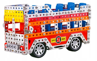 Malý mechanik autobus do krútenie stavania
