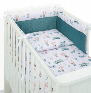 Chránič do detskej postielky - Mamo-Tato Protector COT 60x120 Velvet PIK