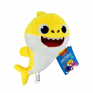 BABY SHARK - Detský žralok maskot žltý 20 cm pôvodný plyš