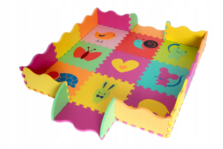 Vzdelávacie podložka Puzzle zoo + plot hrúbka 1,5 cm