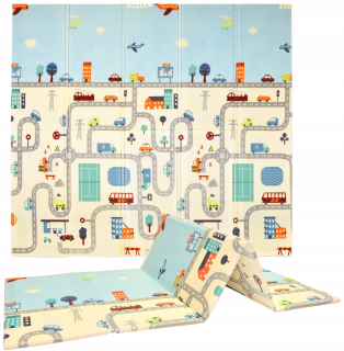 Mat Humbi Foam skladacie City Streets 197x177