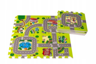 Podlahová rohož 9 FOAM PUZZLE CITY ELEM.