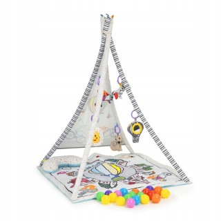 Vzdelávacie mat TIPI desať ton Wigwam pre dojčatá
