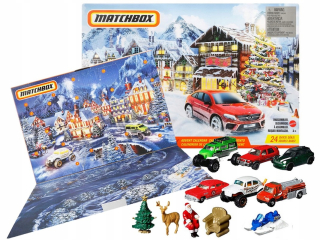 Matchbox Adventný kalendár 11 vozidiel GXH01