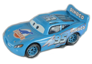 CARS AUTA -  Mattel Cars Zigzag McQueen Dinoco 1:55 Z PL