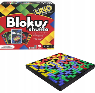 Mattel hry Blokus Shuffle s kartami Edition Uno