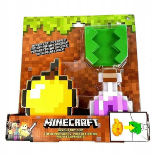 Minecraft  - Mattel Minecraft Set Inventory Pixel Clip FLV76