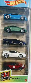 KIT 5 Mattel Hot Wheels HW AUTEK exotické 3+