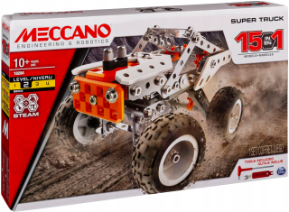 MECCANO STAVEBNÉ BLOKY 15 VOZIDIEL 242 PRVKOV