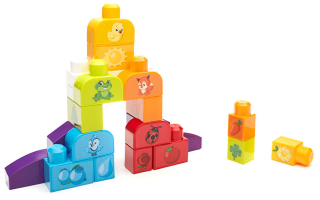 Stavebnica - MEGA BLOKS DXH33 BLOCKS FAREBNÉ PUZZZ