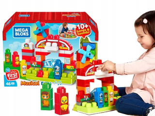 Stavebnica - MEGA Bloks BLOCKS MUSIC FARM GCT50
