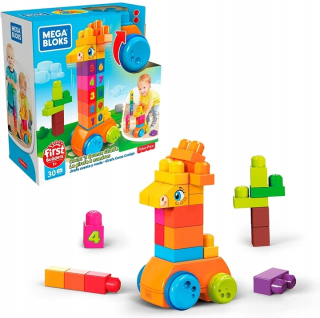 Stavebnica - Mega Bloks Pads žirafa s Klitches GFG19