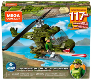 MEGA BLOKS Stavebnice Záchranný vrtuľník