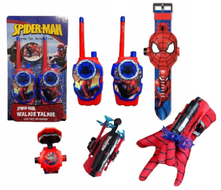Mega Set Spiderman Echty Toki Glove Watch!