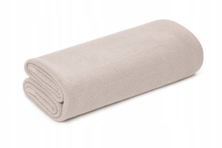 Prikrývka, prehozy na posteľ - MEMI BAMBOO BLACK BAND 100X100 BEIGE Z