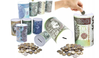 Pokladnička pre deti - KOVOVÁ PRASIATKA MÔŽE 500 PLN GIANT XL ÚSPORA $$$ VEĽKÁ lol