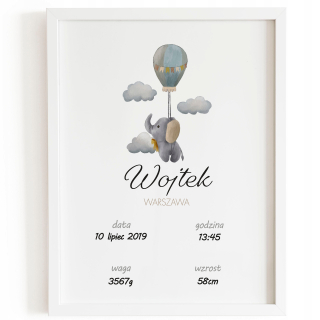 Obráz do detskej izby - Metrická 50 x 70!