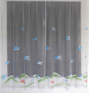 Detské záclony - Šedé výpadky záclon 135x245cm Vidaxl