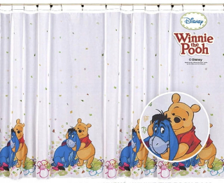 Detské záclony - Mg curtain da06 winnie the Pooh 230x155 páska x