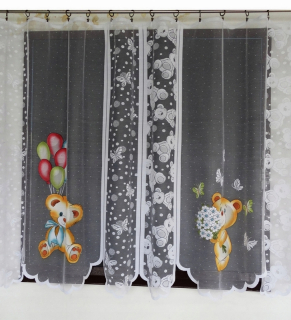 Detské záclony - Polovičná opona Olivia Turkus 145x300