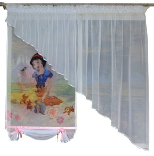 Detské záclony - Panel Mg Curtain Panel Princesss +šikmé nové 8 vzorov