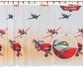 Detské záclony - Ikea moalina svetlo modrá záves 145x300 cm