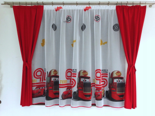 Detské záclony - Mg kpl curtain Disney 60 vzory + červené záclony