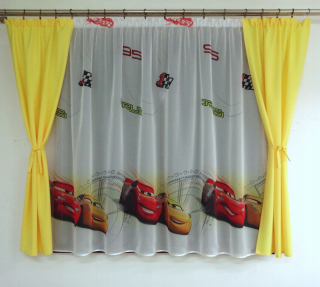 Detské záclony - Mg kpl curtain Disney 60 vzory + žlté záclony