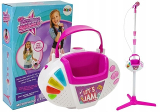 Mikrofón pre deti svetla zvuky mp3 karaoke