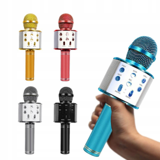Karaoke mikrofón posilňuje hlas USB. Záznam