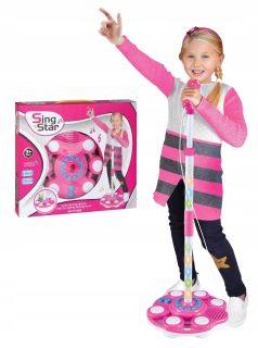 Stojaci s mikrofónny stojan KARAOKE MP3 reproduktor