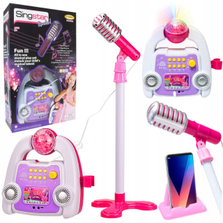 Mikrofón s MP3 Karaoke Tripod + Synthesizer