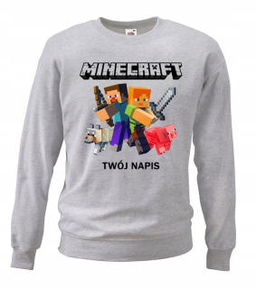 Minecraft - Minecraft Youth Mikina + Váš nápis KSYWEE