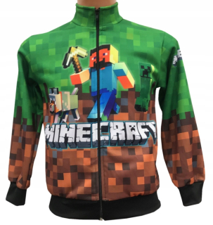 Minecraft - Mikina Minecraft Veľkosť 116 MC5 vzor