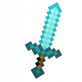 Postavička - Minecraft Diamond Sword Toy Figur Pickle