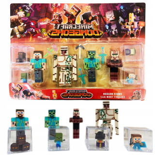Minecraft BIG TOY KIT + AKC GOLEM ZOMBIE