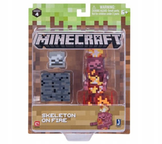 Minecraft  - Minecraft Figurine - Skeleton Skeleton v ohni