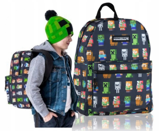 Školský batoh - Batoh pre mládež Minecraft pre chlapca 2301